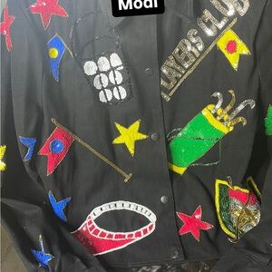 Deadstock Vintage Modi Colorful with sequins Jacket